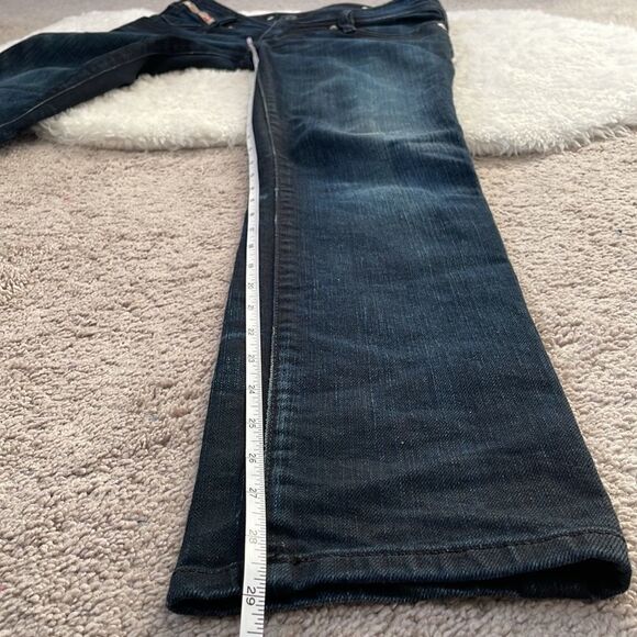 𝅺Diesel Matic Jeans Size 24 Faded Dark Wash Straight Leg - Picture 9 of 10